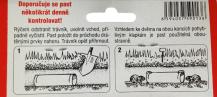 Trubková past na krtky, hraboše či hryzce